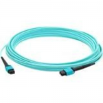 THIS IS A 9M MPO (FEMALE) TO MPO (FEMALE) 12-STRAND AQUA CROSSOVER RISER-RATED F