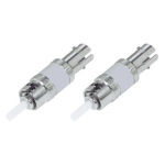 5dB ST/PC Fixed Male-Female SMF Fiber Attenuator 2-Pack - 2 Pack - 1 x ST/PC Male Network - 1 x ST/PC Female Network