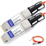 40GBase-AOC direct attach cable - TAA Compliant - QSFP+ to QSFP+ - 5 m - fiber optic - active