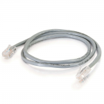 Cat5e Non-Booted Unshielded (UTP) Network Patch Cable - Patch cable - RJ-45 (M) to RJ-45 (M) - 10 ft - UTP - CAT 5e - stranded - gray (pack of 100)