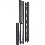 Double-Sided 84-Inch Cabling Section - Cable Manager - Black