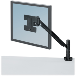 Mounting Arm for Flat Panel Display - 21 inch Screen Support - 20 lb Load Capacity - Black Pearl