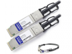 Twinaxial Network Cable - Twinaxial for Network Device - 16.40 ft - 1 x QSFP+ Male Network - 1 x QSFP+ Male Network