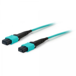 computer 3M LOMM OM3 MPO/MPO Crossover Aqua Network Patch Cable - Fiber Optic for Network Device - 3m - 1 x MPO Female Network - 1 x MPO Female Network - Aqua