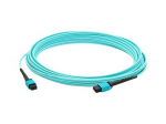 Crossover cable - MPO/UPC multi-mode (F) to MPO/UPC multi-mode (F) - 7 m - fiber optic - 50 / 125 micron - OM4 - halogen-free - aqua