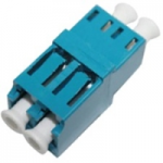 Female LC/ to Female LC/ MMF OM3 Duplex Fiber Optic Adapter - 2 x LC Female Network - 2 x LC Female Network