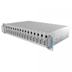 19 INCH UNMANAGED MEDIA CONVERTER CHASSIS WITH 16-SLOT RACK MOUNT