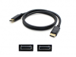 5 pack of 91.00cm (3.00ft) DisplayPort Male to Male Black Cable - 100% compatible with select devices.