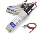 1m Cisco Compatible QSFP+ Breakout AOC - Network cable - SFP+ (M) to QSFP+ (M) - 3.3 ft - fiber optic - active