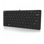 SLIMTOUCH 11.25 INCH WIDE MINI MULTIMEDIA KEYBOARD WITH 2 USB HUBS SCISS