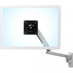 MXV Wall Monitor Arm - Wall mount for monitor (adjustable arm) - polished aluminum - polished aluminum - screen size: up to 34 inch