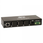 Lite 4-Port Rugged Industrial USB 2.0 Hi-Speed Hub - w 15KV ESD Immunity and metal case Mountable