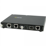 SMI-1110-SFP Gigabit Ethernet Media Converter - 2 x Network (RJ-45) - Yes - 1000Base-T 1000Base-X - 1 x Expansion Slots - 1 x SFP Slots - External Rail-mountable Rack-mountable Wall Mountable