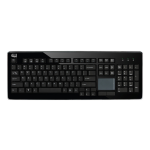 SlimTouch Keyboard - Wireless Connectivity - RF - USB Interface - 104 Key - QWERTY Keys Layout - Membrane