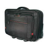 Professional Overnight Rolling 13 inch to 17.3 inch Laptop Case - Notebook carrying case - 13.3 inch - 17.3 inch - black with red trim